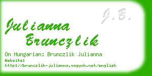 julianna brunczlik business card